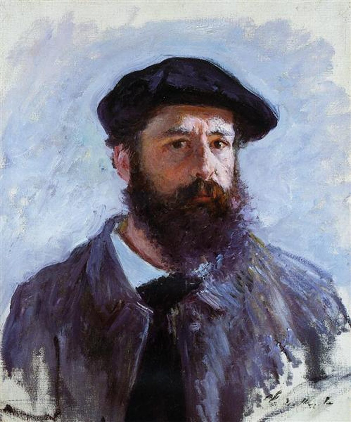 클로드 모네, 베레모를 쓴 자화상, 1886